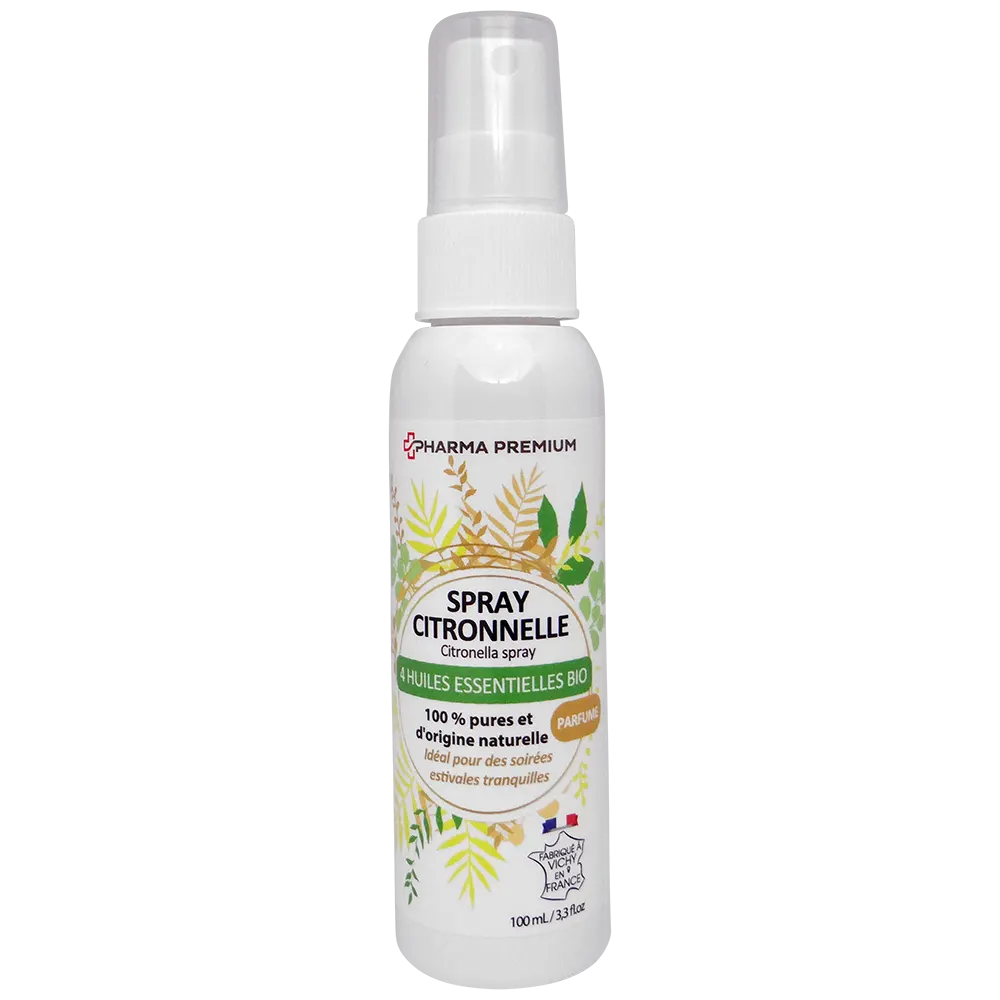 Spray Citronnelle 4 huiles essentielles Certifiées Bio