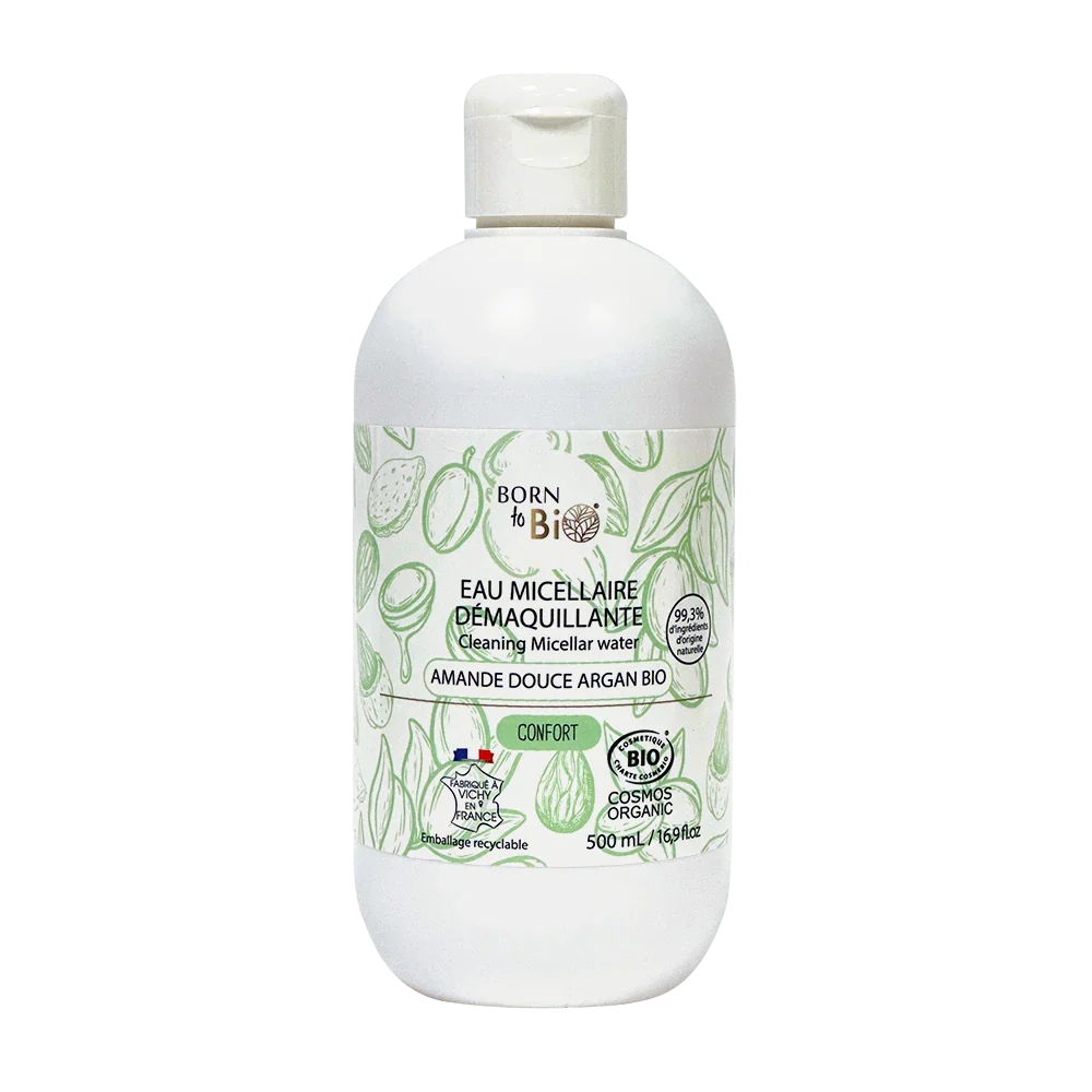 Eau Micellaire Démaquillante Amande Douce Argan - Certifiée Bio