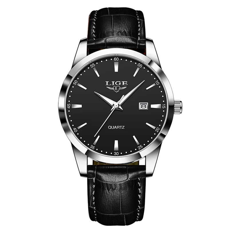 Montre Homme bracelets cuir , une montre d’un design luxueux .