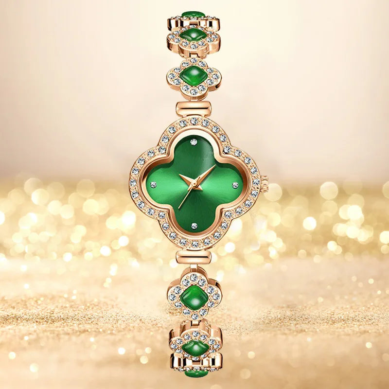 Montre femme tendance, montre-bracelet élégante en acier doré, horloge décontractée pour femme, étanche .