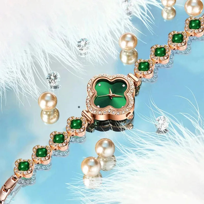 Montre femme tendance, montre-bracelet élégante en acier doré, horloge décontractée pour femme, étanche .