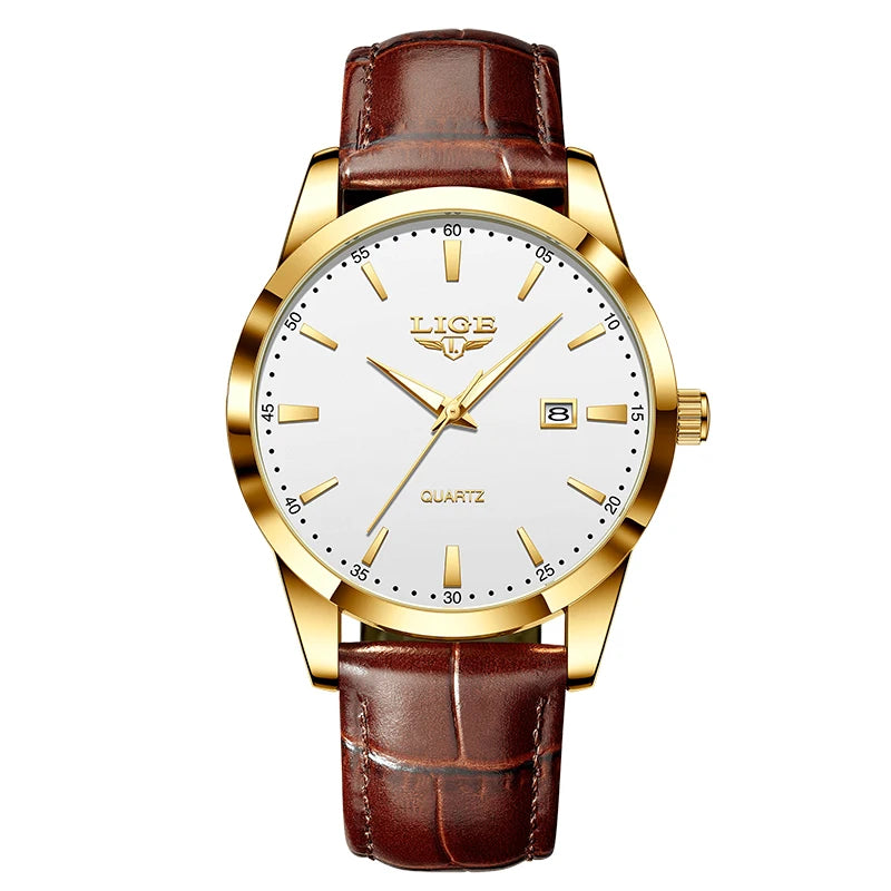 Montre Homme bracelets cuir , une montre d’un design luxueux .