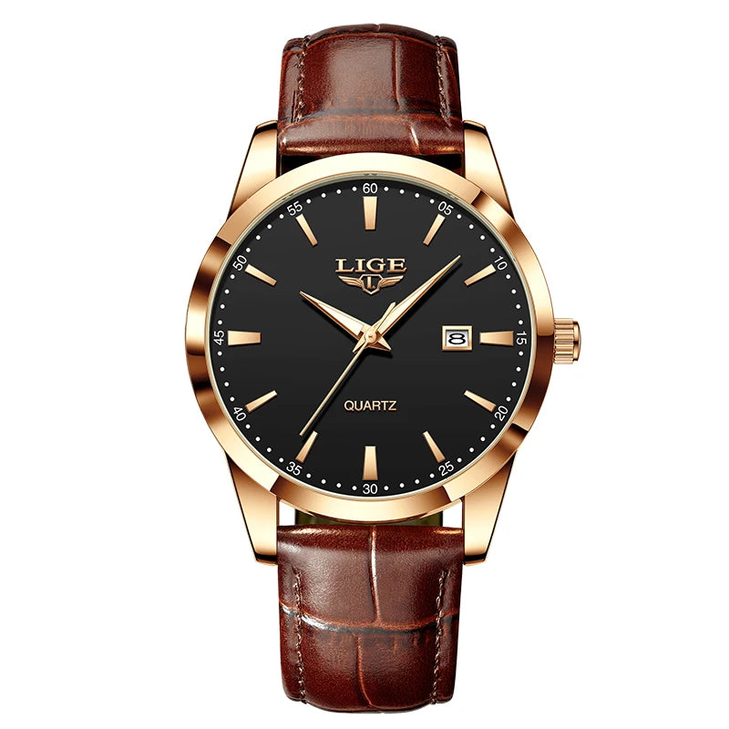 Montre Homme bracelets cuir , une montre d’un design luxueux .