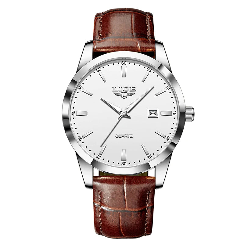 Montre Homme bracelets cuir , une montre d’un design luxueux .