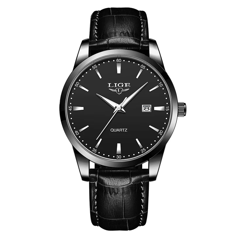 Montre Homme bracelets cuir , une montre d’un design luxueux .